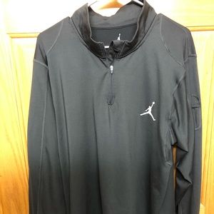 Jordan 1/4 zip. Black. Medium.